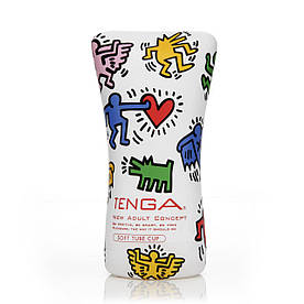 Мастурбатор Tenga Keith Haring Soft Tube Cup (м'яка подушечка) сдавливаемый 777Shop.com.ua