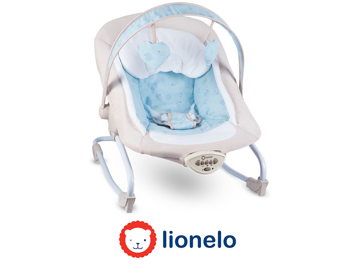 Шезлонг із вібрацією Lionelo Zoe Blue