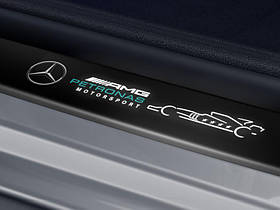 Накладки на пороги передніх дверей Mercedes-Benz GLC Купе (C253) Нові Оригінальні