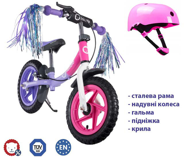 Велобіг Lionelo Ben 12 Purple-Pink Польща