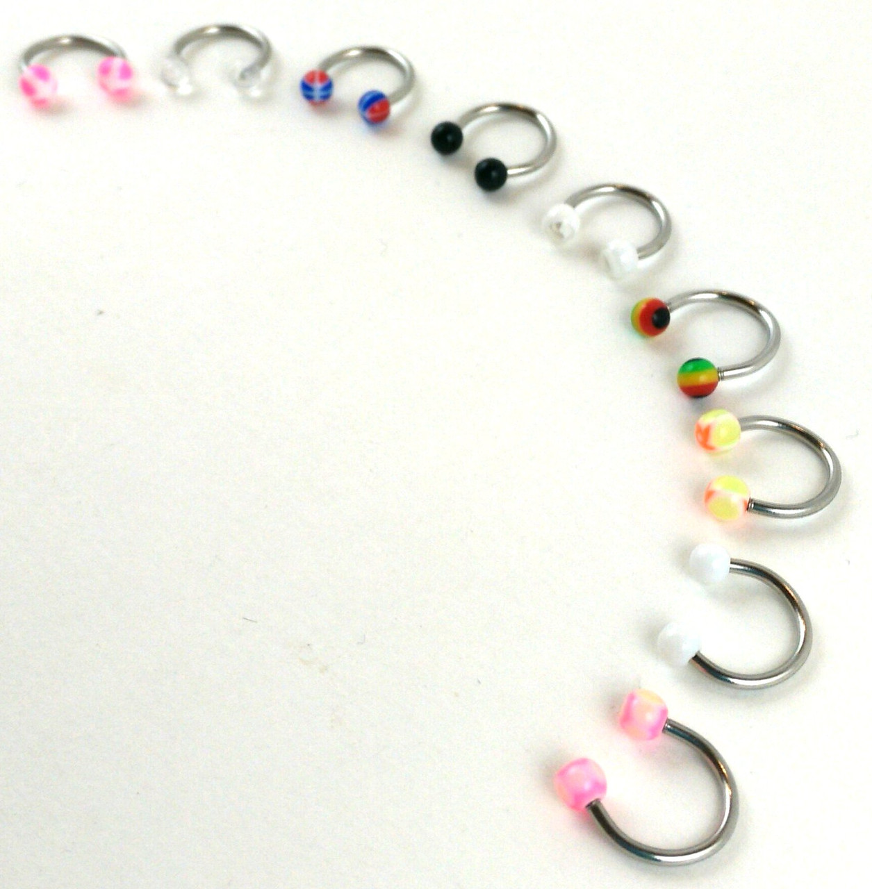 Пирсинг / Пірсинг / Piercing №56, Цвет: микс, Цена за 10 шт.