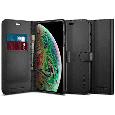 Книжка-Чехол Spigen для iPhone Xs Max Wallet S, Black (065CS24841)