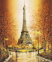 Картина в алмазній мозаїці Осінь в Парижі DM-257 (40 х 50 см) ТМ Алмазна мозаїка
