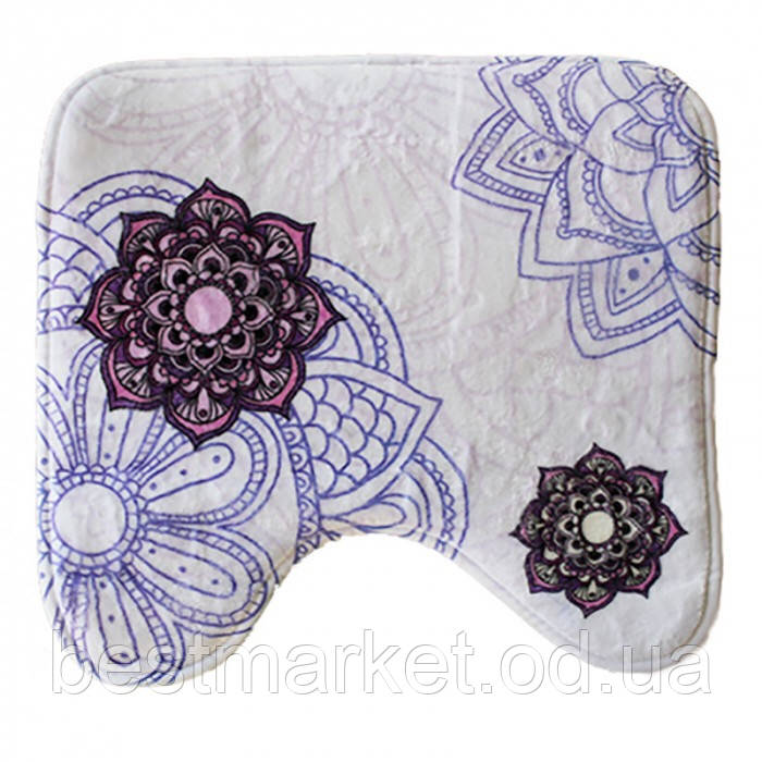 Килимок у ванну кімнату антиковзкий бавовняний 45х45 см Bathlux Flor de clasico