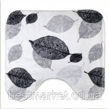 Килимок у ванну кімнату антиковзкий бавовняний 45х45 см Bathlux Flor de clasico, Сірий (10186)