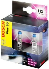 Комплект галогенних ламп H1 12V 55W (світло +90%) — Bosch (Німеччина) - 1987301073