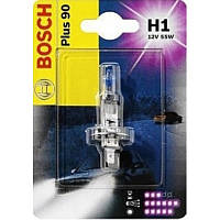 Галогенная лампа H1 12V 55W (свет +90%) блистер Bosch (Германия) - 1987301076