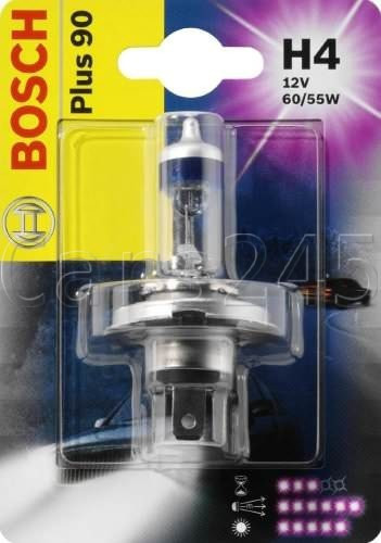 Галогенна лампа H4 12V 60/55W (світло +90%)— Bosch (Німеччина) - 1987301077