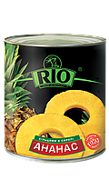 Ананаси консервовані шматки 3100 мл/3035 г ТМ РІО
