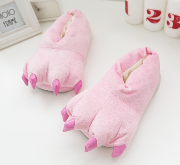 Хатні капці кігурумі Лапи Рожевий 35-41 р, фото 1