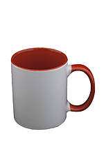 Кружка біло-червона