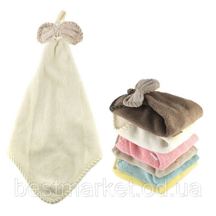 Лазневий махровий рушник Бантик 34х34 см Bathlux Жовтий (SH88223)