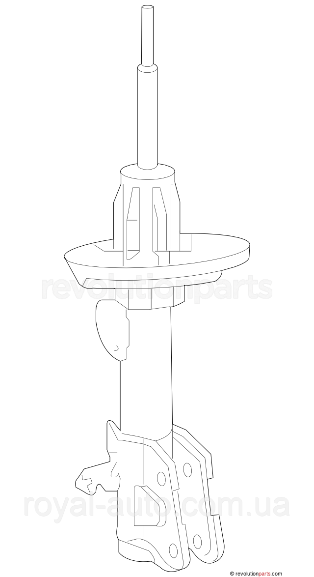 Передній амортизатор лівий для Acura (Акура) MDX Sport / ZDX (оригінал) 51606-STX-A58, фото 1