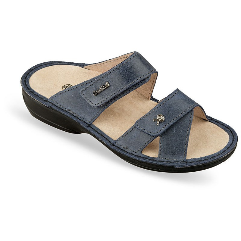 OrtoMed 3702 Сині, Липучка — жіночі ортопедичні босоніжки для проблемних ніг, фото 1