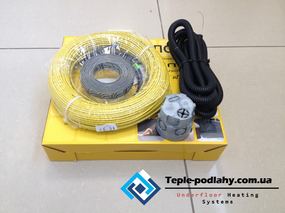 Кабель у стяжку обігрів (балкона, лоджії) In-therm ADSV20 ( обігрів 4.4 м2)