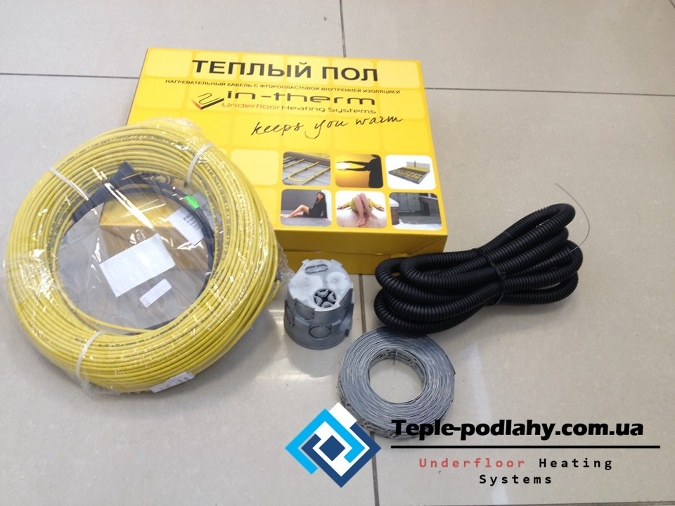 Тепла підлога нагрівання In-therm ADSV20 (Чехія) Огрівання 2.2 м2