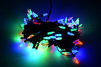 Гирлянда светодиодная нить "Колбочки", 500 led, 25 м черный провод - цвет разноцветный