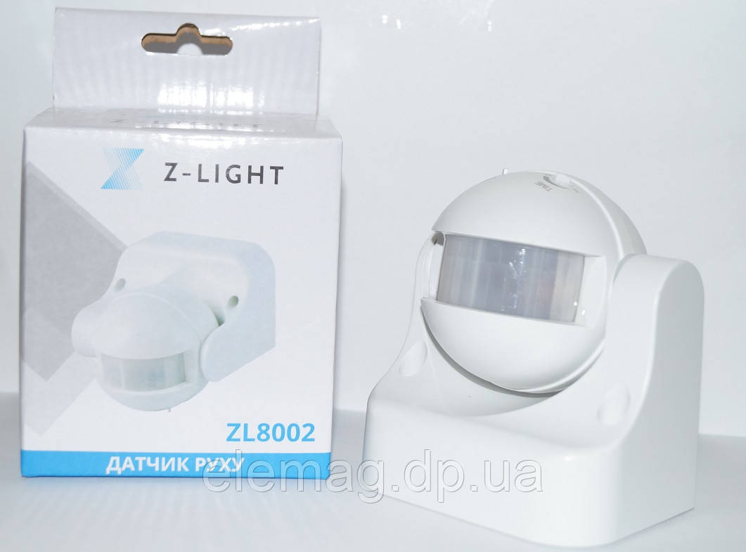 Датчик руху 180o ZL8002 білий Z-Light