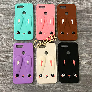 Гумовий 3D чохол Rabbit для Xiaomi Mi 8 Lite (6 кольорів)