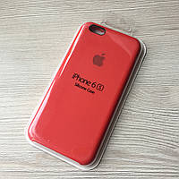 Красный чехол для iphone 6 6S в упаковке микрофибра + soft-touch