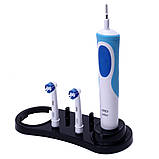 Підставка для зубної щітки та 4 насадок Braun Oral-B + захисні ковпачки (2 шт.), фото 4