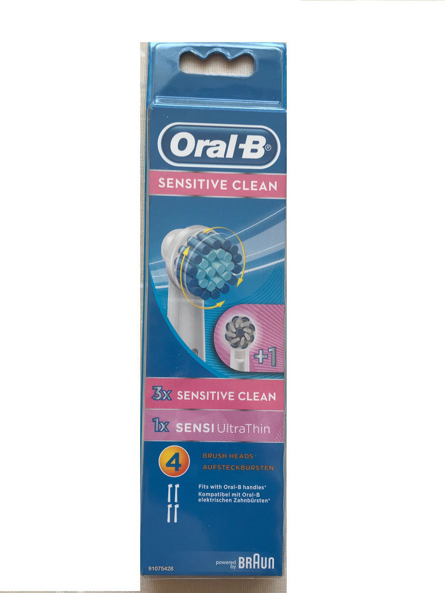 Насадки Oral-b Sensi Ultra Thin EB60 (1 шт) + Sensitive EBS17 (3 шт) (4 шт. в одній упаковці)