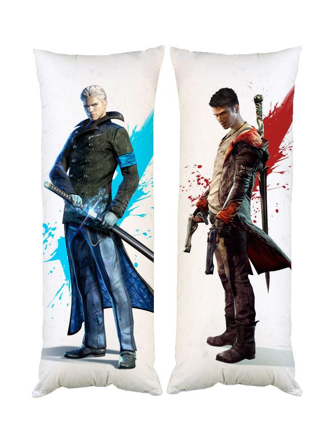 Подушка дакімакура Вергілій Данте Devil May Cry декоративна ростова подушка для обіймання двостороння