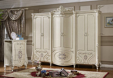 Шафа 6-дверна, біла, Савона