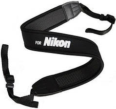 ОЧЕНКА! Плечовий ремінь для фотоапарата, відеокамери, напис Nikon (Предоплата)