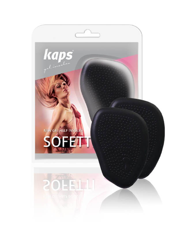 Kaps Sofetti Half Insoles - Гелевые полустельки для обуви, черные, фото 1
