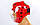 Шолом для тхеквондо з пластиковою маскою DAEDO (червоний, р-р S-L), фото 2