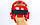 Шолом для тхеквондо з пластиковою маскою DAEDO (червоний, р-р S-L), фото 4