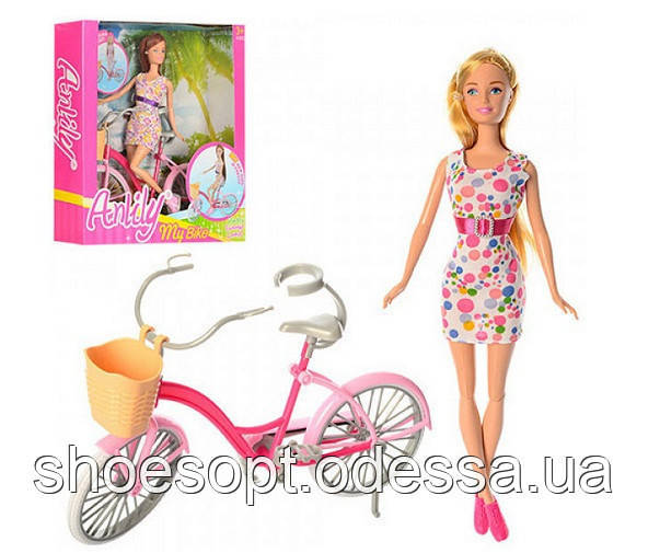 Лялька Anlily 29 см із велосипедом 27 см