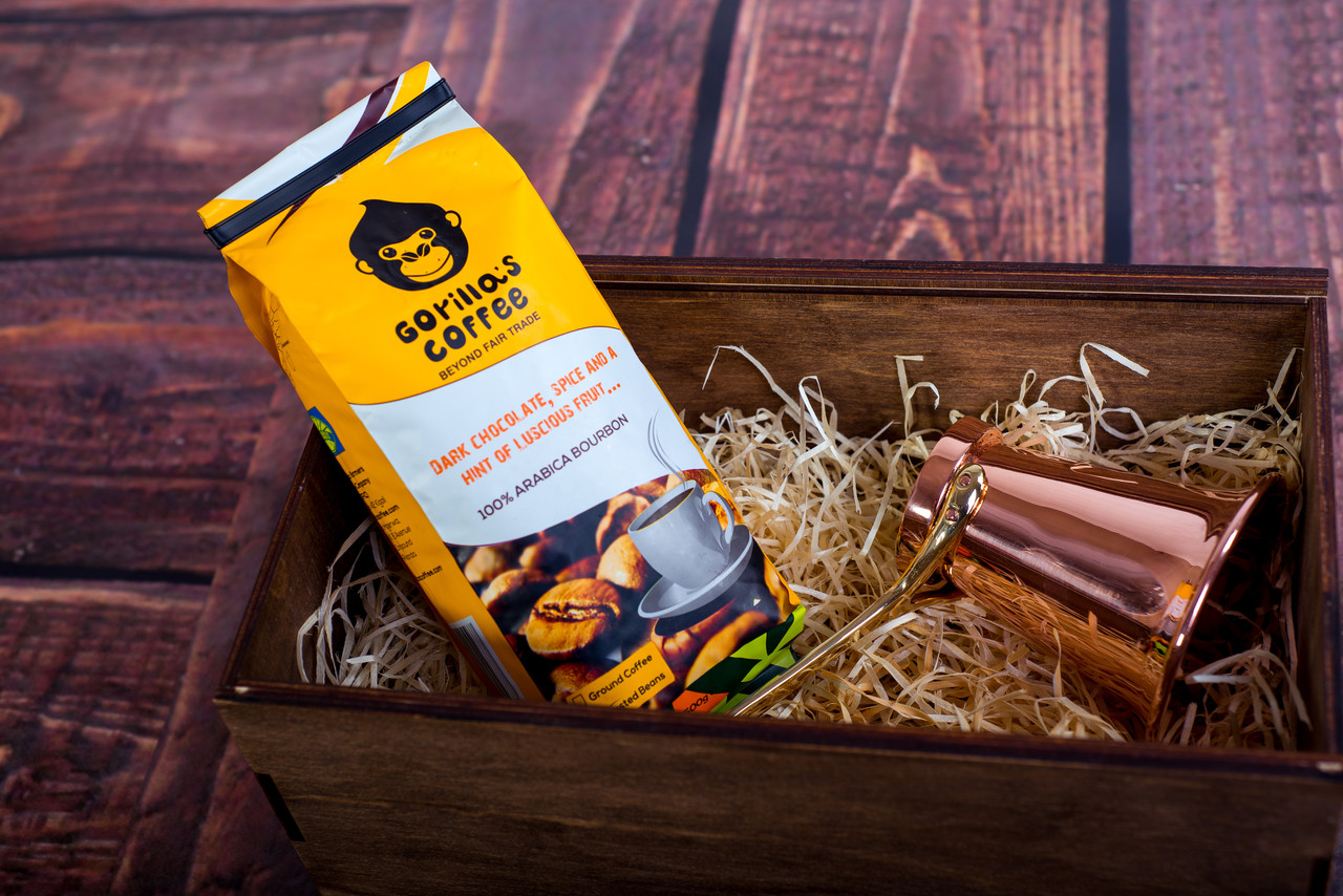 Подарунковий набір турка для кави GORILLAS COFFEE 320 мл (Класика)