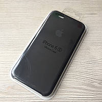 Чорний чохол для iphone 6 6S в упаковці мікрофібра + soft-touch
