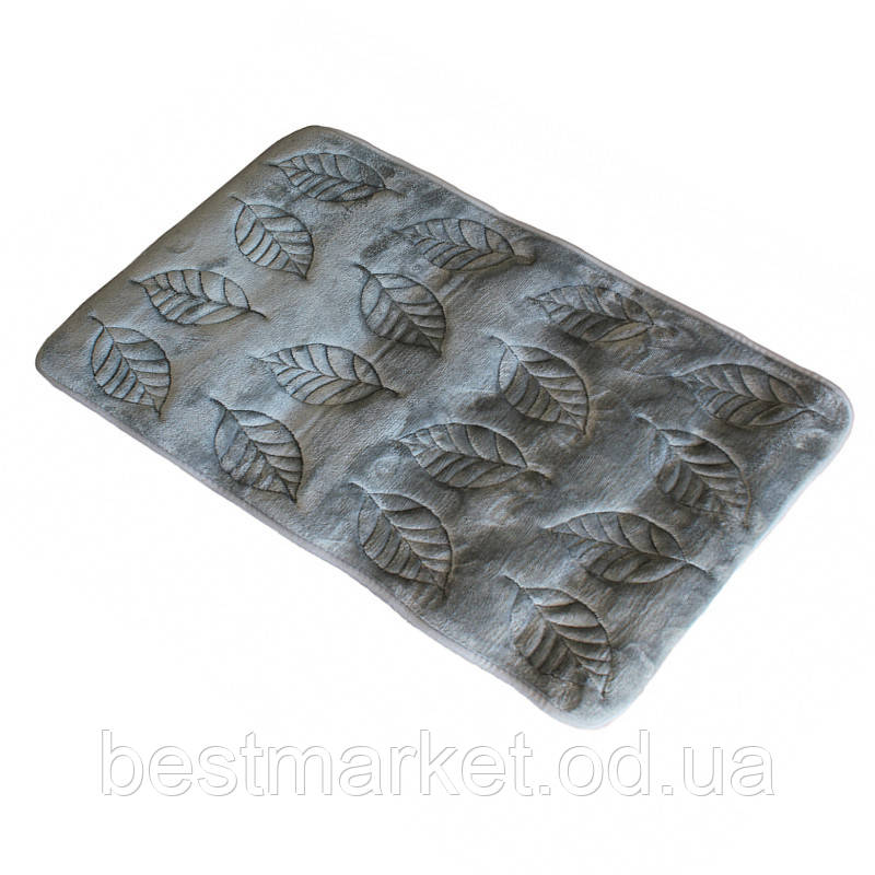 Килимок у ванну кімнату антиковзний бавовняний 45х75 см Bathlux Stone Сірий (10172)