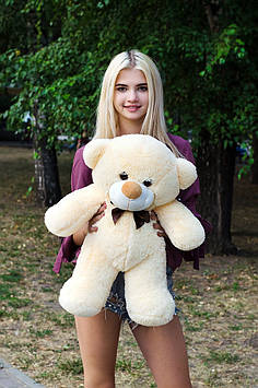 М'яка іграшка Ведмедик Рафаель 80 см Плюшева іграшка для коханої М'яка плюшева іграшка Ведмедик для дітей Персиковий