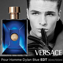 Versace Pour Homme Dylan Blue туалетна вода 100 ml. (Тестер Версаче Пур Хом Ділан Блю), фото 2