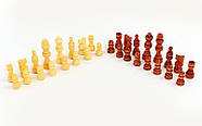 Шахові фігури дерев'яні, король 9 см, пішак 4 см, фото 2