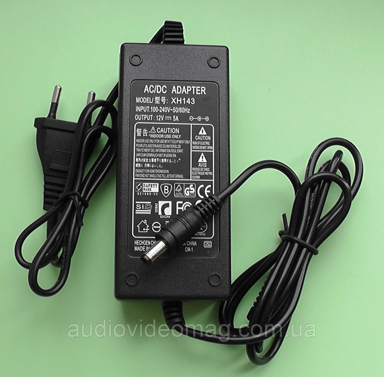 Блок живлення 12V - 5A, штекер 5.5-2.5