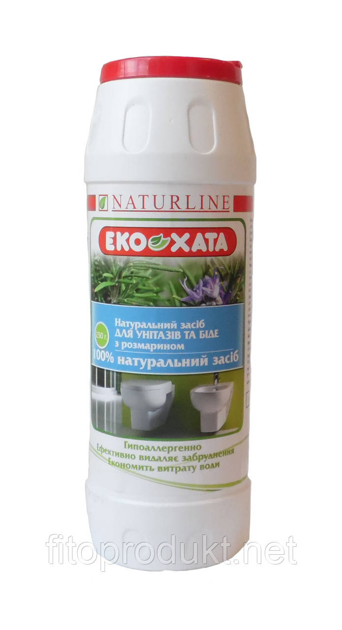 Натуральний засіб для миття унітазів і біде «Еко Хата» з розмарином 250 г