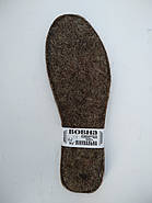 Устілки для взуття натуральна шерсть на шкіркартоні 36 р (вовна), фото 2