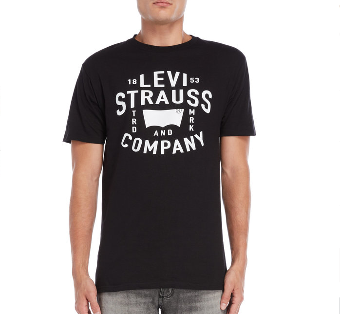 Чоловіча футболка Levis® Henderson Logo Tee - Black