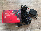 Світлодіодна новорічна гірлянда 3 м, 100LED різнобарвна, чорний дріт, фото 10