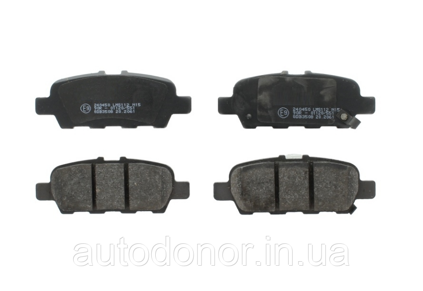 Nmiz Колодки тормозные задние TRW Nissan Leaf ZE0 / AZE0 (10-17), Cube