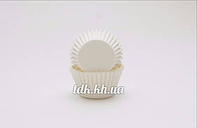 Паперова формочка для кексів біла 7а, Ø50 бортик — 30 мм 2000 шт.