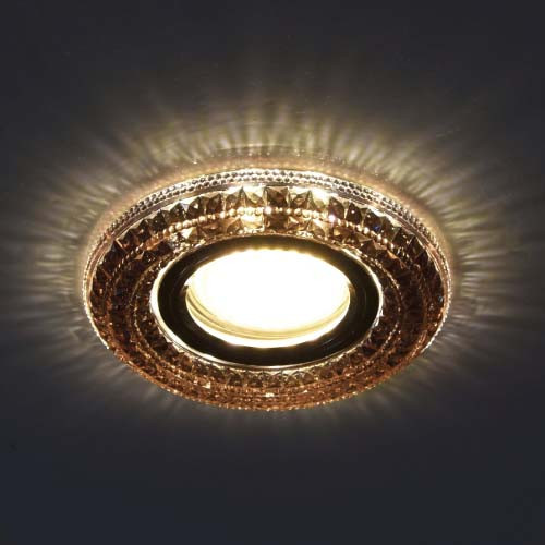 Вбудований світильник Feron CD877 з LED-підсвіткою 4000К чайний, фото 1