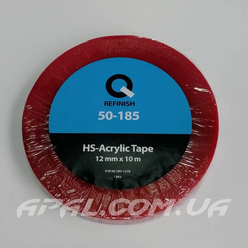 Q-Refinish 50-185 Акриловий двосторонній прозорий скотч 12мм х 10м