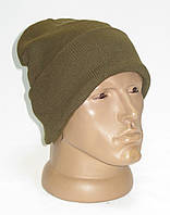 Шапка чоловіча на флісі, олива