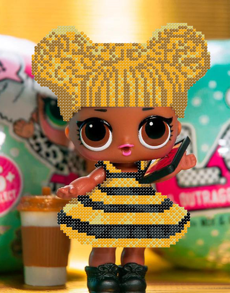 Схема для вишивки бісером А5 Бджілка, фото 1